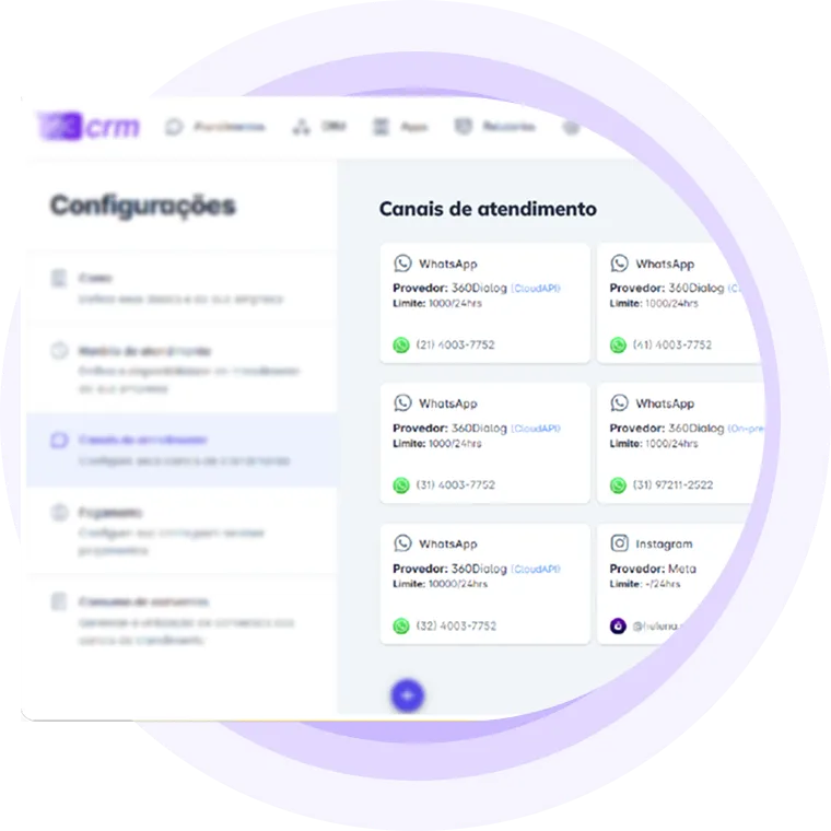 Centralização de Conversas no 123crm