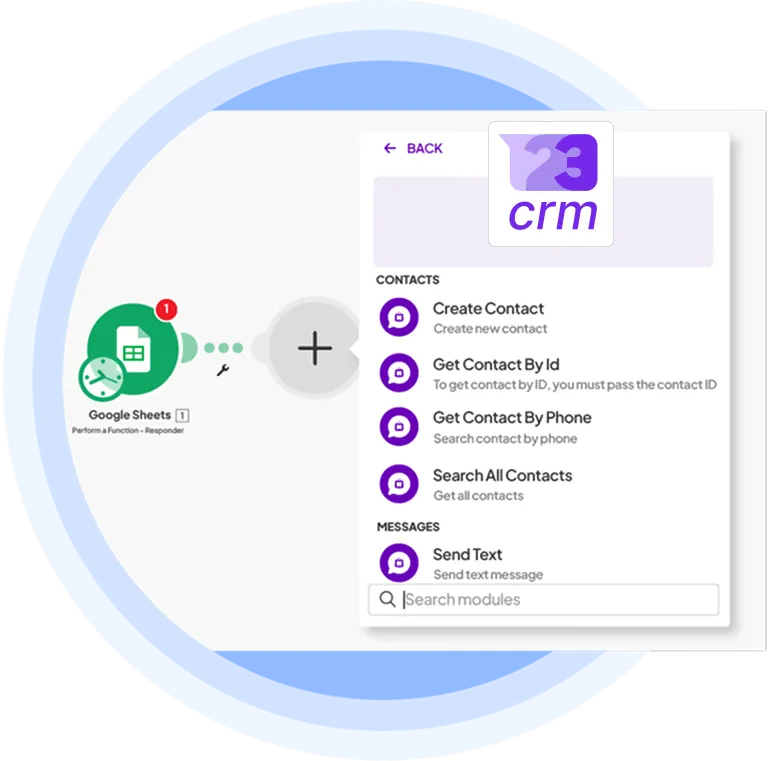 Conectores Nativos do 123crm
